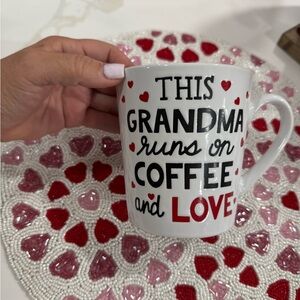 Mug This Grandma mug with Red Hearts and Love new
